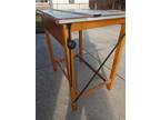 Vintage HAMILTON 1950 1960 Drafting Table Desk & Drawer - Blonde MID CENTURY MCM