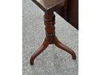 federal mahogany tilt top tea table plant stand spider leg antique 1830