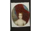 A Beautiful Portrait Miniature Young Girl Signed Dated 1821