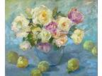 ORIGINAL OIL PAITING ONE OF THE KIND SIGNED BY ARTIST - Flowers and Fruits