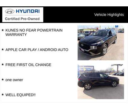 2021 Hyundai Santa Fe SE is a Black 2021 Hyundai Santa Fe SE SUV in Quincy IL
