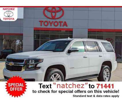 2019 Chevrolet Tahoe LT is a White 2019 Chevrolet Tahoe LT Car for Sale in Natchez MS