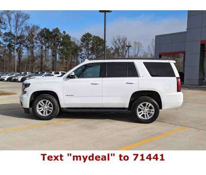 2019 Chevrolet Tahoe LT is a White 2019 Chevrolet Tahoe LT Car for Sale in Natchez MS