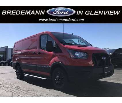 2024 Ford Transit Cargo Van is a Red 2024 Ford Transit Van in Glenview IL