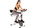 Folding Exercise Bike with 10 Levels White