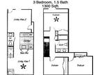 1 Floor Plan 3x1.5 den TH - Huntington Townhomes, Richardson, TX