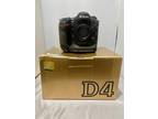 Nikon D4 16.2MP Digital SLR Camera Body Only *Without Battery or Charger*
