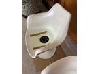 Pair 50's Eero Saarinen BR50 Tulip Chair w/ Arms by Knoll MCM white fiberglass