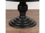 Black Painted 5' Round Pedestal Table, New