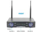Professional Wireless Microphone System UHF Cordless Dual 2 Channel Handheld Mic