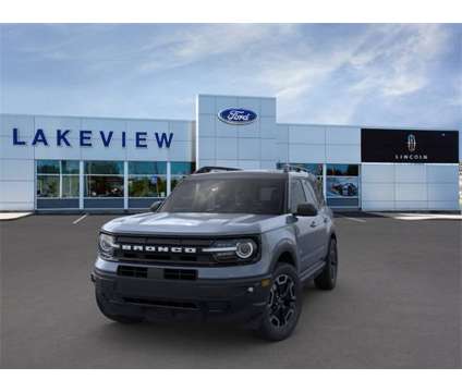 2024 Ford Bronco Sport Outer Banks is a Blue, Grey 2024 Ford Bronco SUV in Battle Creek MI