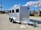 2023 Frontier LIKE NEW! 2023 FRONTIER 2 HORSE SLAT BUMPER PULL 2 horses