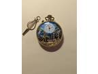 Swiss Reuge Sainte Croix 17 Jewel Reuge The Huntsman Musical Alarm Pocket Watch