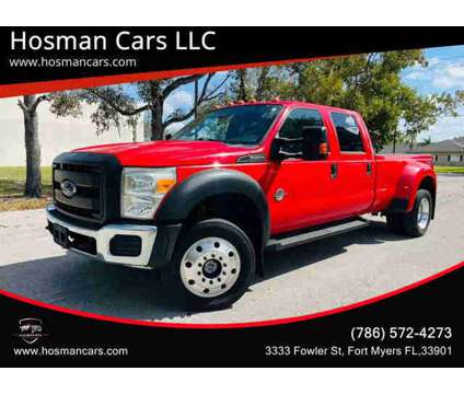 2016 Ford F450 Super Duty Crew Cab for sale is a Red 2016 Ford F-450 Car for Sale in Fort Myers FL