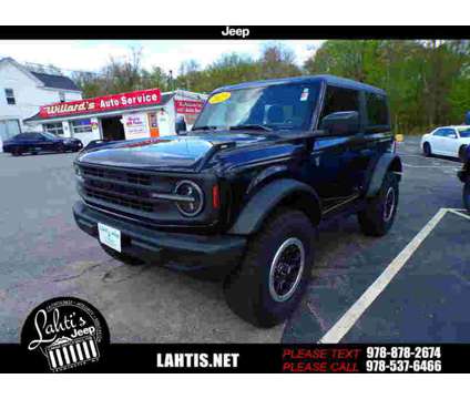 2023UsedFordUsedBroncoUsed2 Door Advanced 4x4 is a Black 2023 Ford Bronco Car for Sale in Leominster MA