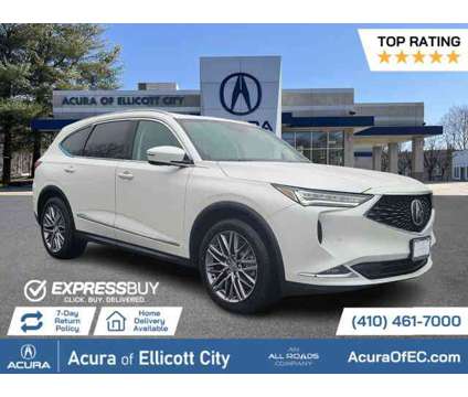 2024 Acura MDX w/Advance Package is a Silver, White 2024 Acura MDX Car for Sale in Ellicott City MD