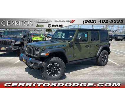 2024 Jeep Wrangler 4xe Rubicon is a Green 2024 Jeep Wrangler Car for Sale in Cerritos CA