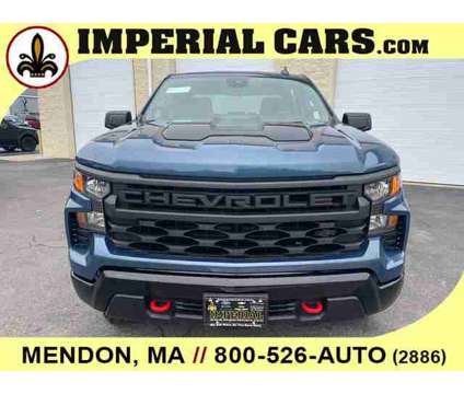 2024 Chevrolet Silverado 1500 Custom Trail Boss is a Blue 2024 Chevrolet Silverado 1500 Custom Truck in Mendon MA