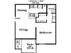 3 Floor Plan 1x1 - Iron Horse Valley, San Antonio, TX