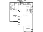 1 Floor Plan 1x1 - Grove At White Oak, Houston, TX