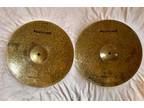 Masterwork Natural Series 15 Inch Hi-Hats Cymbals USED Made In Turkey