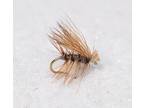 12 Flies -Elk Hair Caddis Gray Body Dry Fly - Mustad Signature Fly Fishing Hooks