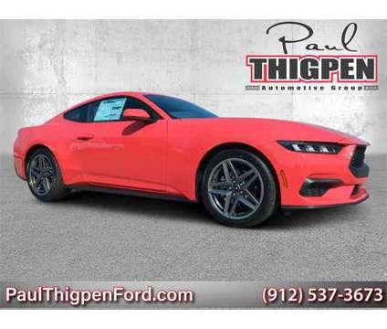 2024 Ford Mustang EcoBoost Premium is a Red 2024 Ford Mustang EcoBoost Premium Coupe in Vidalia GA