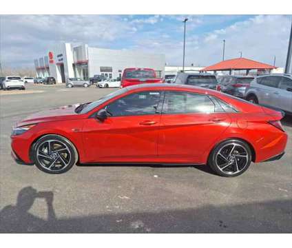 2021 Hyundai Elantra N Line is a Orange 2021 Hyundai Elantra Sedan in Dubuque IA