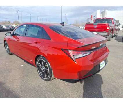 2021 Hyundai Elantra N Line is a Orange 2021 Hyundai Elantra Sedan in Dubuque IA