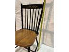 L.Hitchcock Black Spindle Back Chairs in Very Good Condition