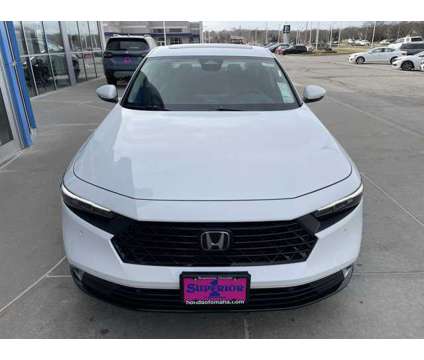 2024 Honda Accord Hybrid Touring is a Silver, White 2024 Honda Accord Hybrid Touring Hybrid in Omaha NE