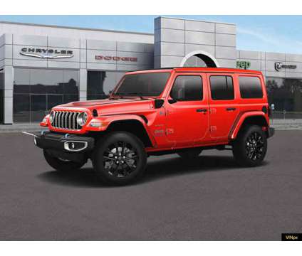 2024 Jeep Wrangler Sahara 4xe is a Red 2024 Jeep Wrangler Sahara Car for Sale in Wilkes Barre PA