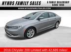 2016 Chrysler 200 Silver, 43K miles