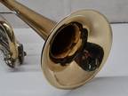 F.E. OLDS SUPER Bb TRUMPET WITH CASE & MOUTH PIECE MADE IN LOS ANGELES CALIF.