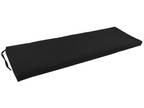 2 New never used Twill Indoor Bench Cushion 63"x 19"x 3", Black