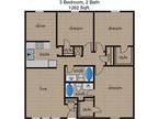 1 Floor Plan 3x2 - Rosedale, Austin, TX