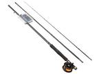 3 Piece Fly Fishing Rod & Reel Combo with Flies, 8ft