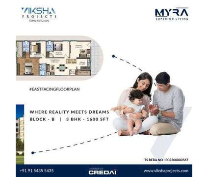 3 BHK Flats for sale in Kompally | Myra Project in Hyderabad AP is a Other Property