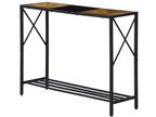 Narrow Console Table 41.8 Inch Sofa Table Industrial Entryway Table with Shelves