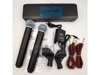 Wireless Vocal System SHURE BLX288 / Beta58A w/2 BETA58 Microphones Express New