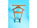 Mid Century Italian Brevettato Men's Wooden Suit Clothes Valet Stand