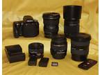 Sony a55v DSLR CAMERA BODY with 5 Lenses+ Remote !!! LOW SHUTTER COUNT !!