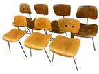 Vintage 1951-53 Eames Herman Miller DCM Chair, Mid Century Modern Classic Set 7