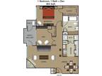 6 Floor Plan 1x1 den - Gables Citywalk, Houston, TX