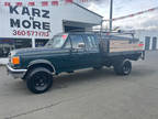 1990 Ford F250 HD Supercab 4WD Dually 9' Flatbed 351 Auto PW PDL Air 20K Lift !!