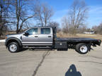 2021 Ford F550 Crew Chassie Cab Xl Drw Diesel 4wd Flatbed 1 Owner Southern