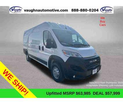 2023 Ram ProMaster 3500 High Roof is a White 2023 RAM ProMaster 3500 High Roof Van in Ottumwa IA