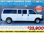 2012 Chevrolet Express 3500 - 12 Passenger Fully Certified Ls 3500