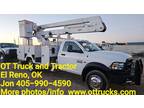 2015 Dodge 5500 4wd 45ft Insulated Bucket Truck JIB Material Handl