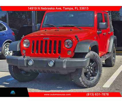 2015 Jeep Wrangler for sale is a Red 2015 Jeep Wrangler Car for Sale in Tampa FL